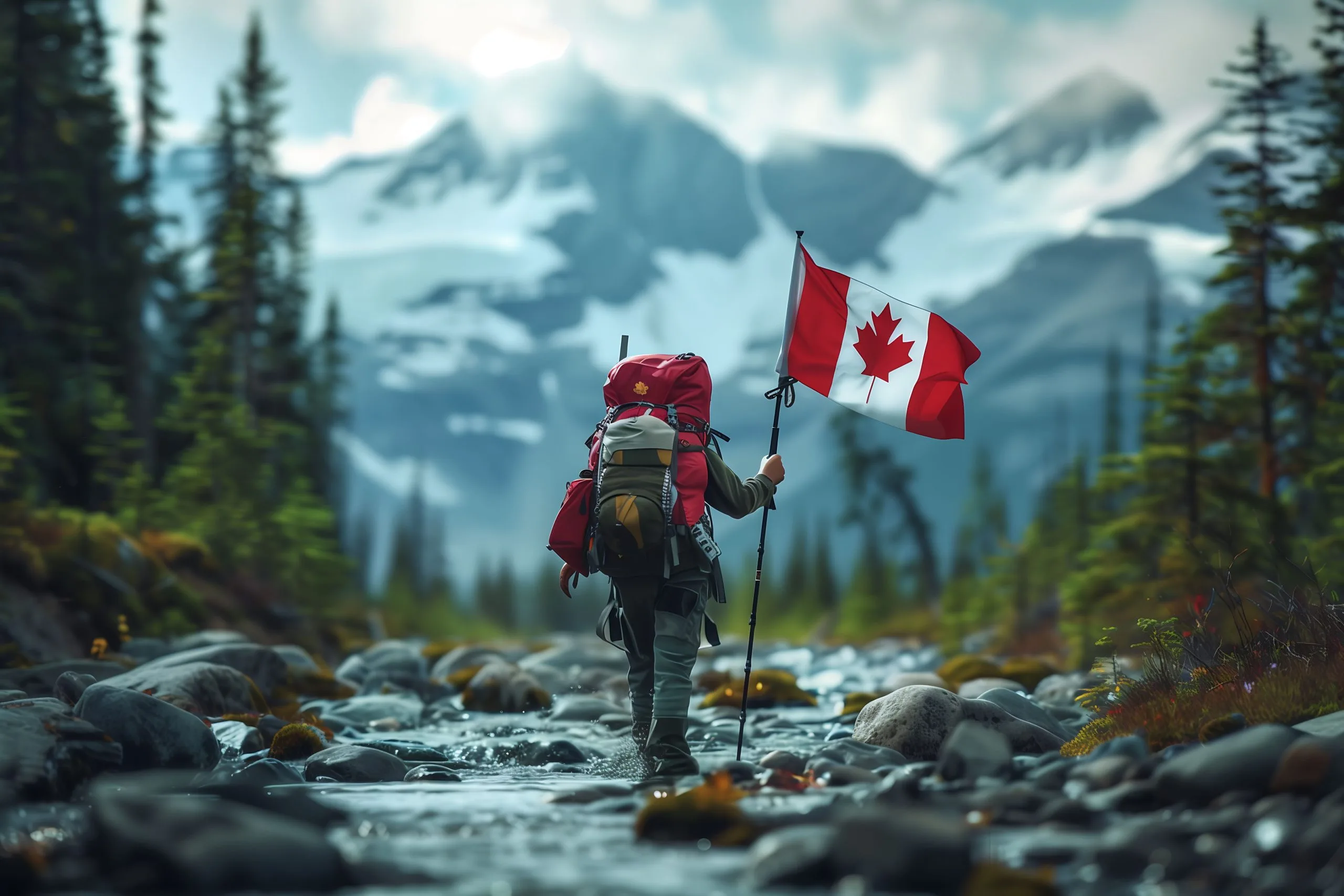 Canada destination skyline and landscape
