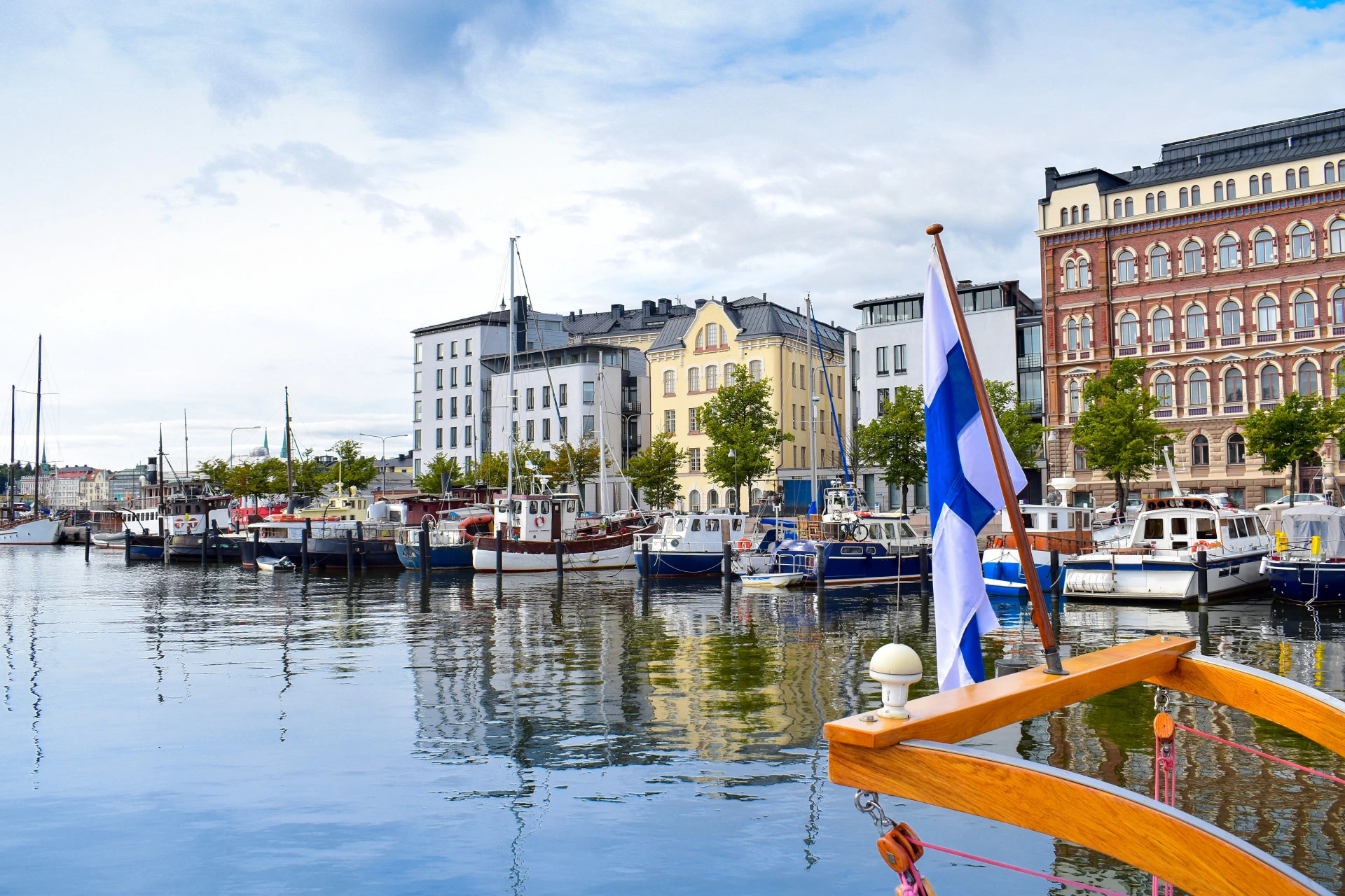 Finland destination skyline and landscape